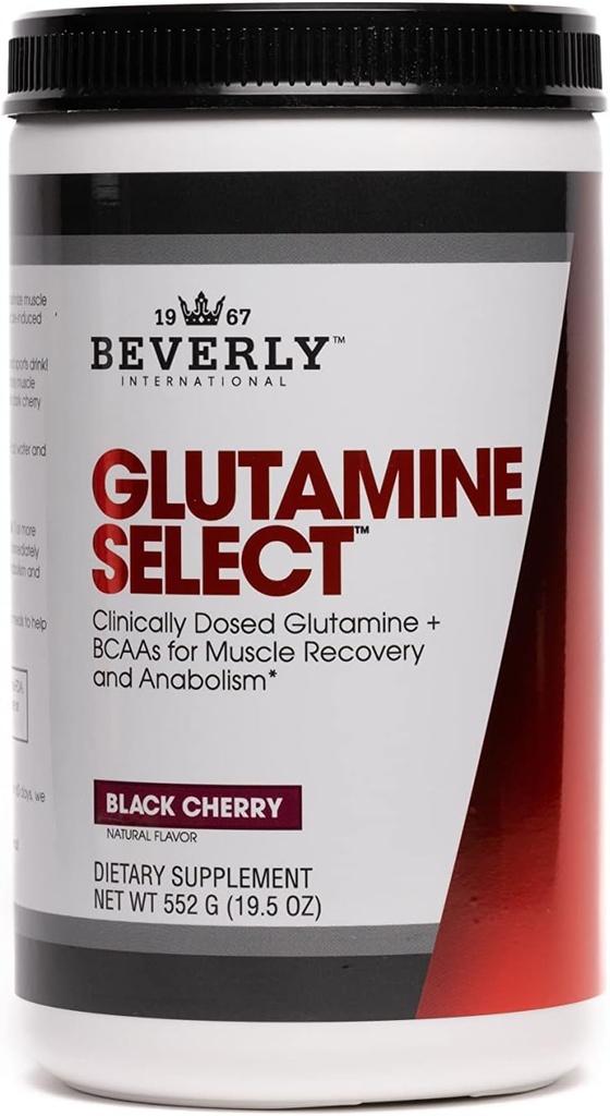 Beverly International Glutamin Select, 60 Servere. Klinisk doseret L- Glutamin og Aminosyre Formel for Lean Muscle og Inddrivelse. Sukkerfrit pulver. BCAA 's.