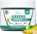Green Superfood Powder for Digestion & Gut Health - Keto Friendly Superfood Greens Blend Powder for Immune Support - Powdered Greens Supplement for Immune Boost - Apple Banana Flavor