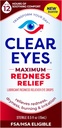 Clear Eyes against 124; Maximum Redness Relief Eye Drops