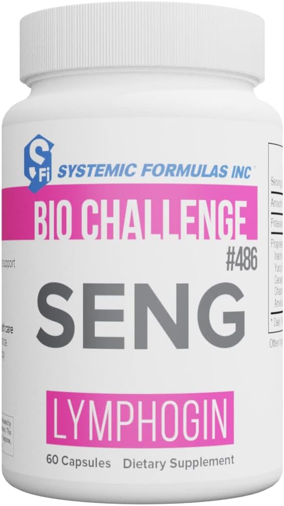 Systemiske formler SENG Lymfogin - Sund Lymfestøtte og glandulær Toner, 60 kapsler, Bio Challenge # 486. Lymfecirkulation.