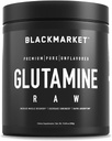 BLACKEMARKEDET RAW Glutamin - træning pulver drik mix til mænd og kvinder, forbedre inddrivelse & reducere muskelømhed, øge hukommelse, fokus, koncentration, 300 bedstemor