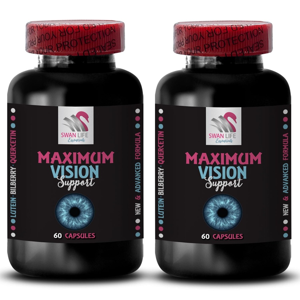 Vision balance - EYE VISION SUPPLEMENT - Klare scener, Øje styrke, Bedre billede, Krystal vision, Sharp linjer, Øje klarhed, Fokus fordel, Ren sightlines, Vivid vision 2 Flaske 120 Kapsler