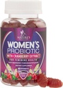 Probiotika til kvinder Gummies med Cranberry - 6 Premium Strops til PH Balance, fordøjelsessygdomme, vaginal & immunforsvar, 3 milliarder CFU, kvinders Probiotiske Gummy til feminin sundhed - 60 Gummies