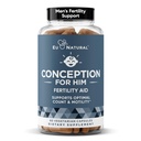 Konception for ham - Fertilitet Kosttilskud til mænd, Mandlige Fertilitet Booster & Prenatal - Optimal Sperm Count, Motilitet Styrke - Ashwagandha, Folate folinsyre, Magnesium & Zink - 60 Veg bløde kapsler