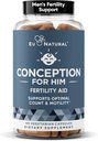 Konception for ham - Fertilitet Kosttilskud til mænd, Mandlige Fertilitet Booster & Prenatal - Optimal Sperm Count, Motilitet Styrke - Ashwagandha, Folate folinsyre, Magnesium & Zink - 60 Veg bløde kapsler