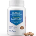 ValuMeds Gas Relief for voksne Simeticone Budd124; Relieve Bloating, Smerte, Forstyrrelser, og Uregelmæssighed Budd124; Sammenlign med aktiv ingrediens i PHAZYME og gas-X (365 Count - 180 mg)