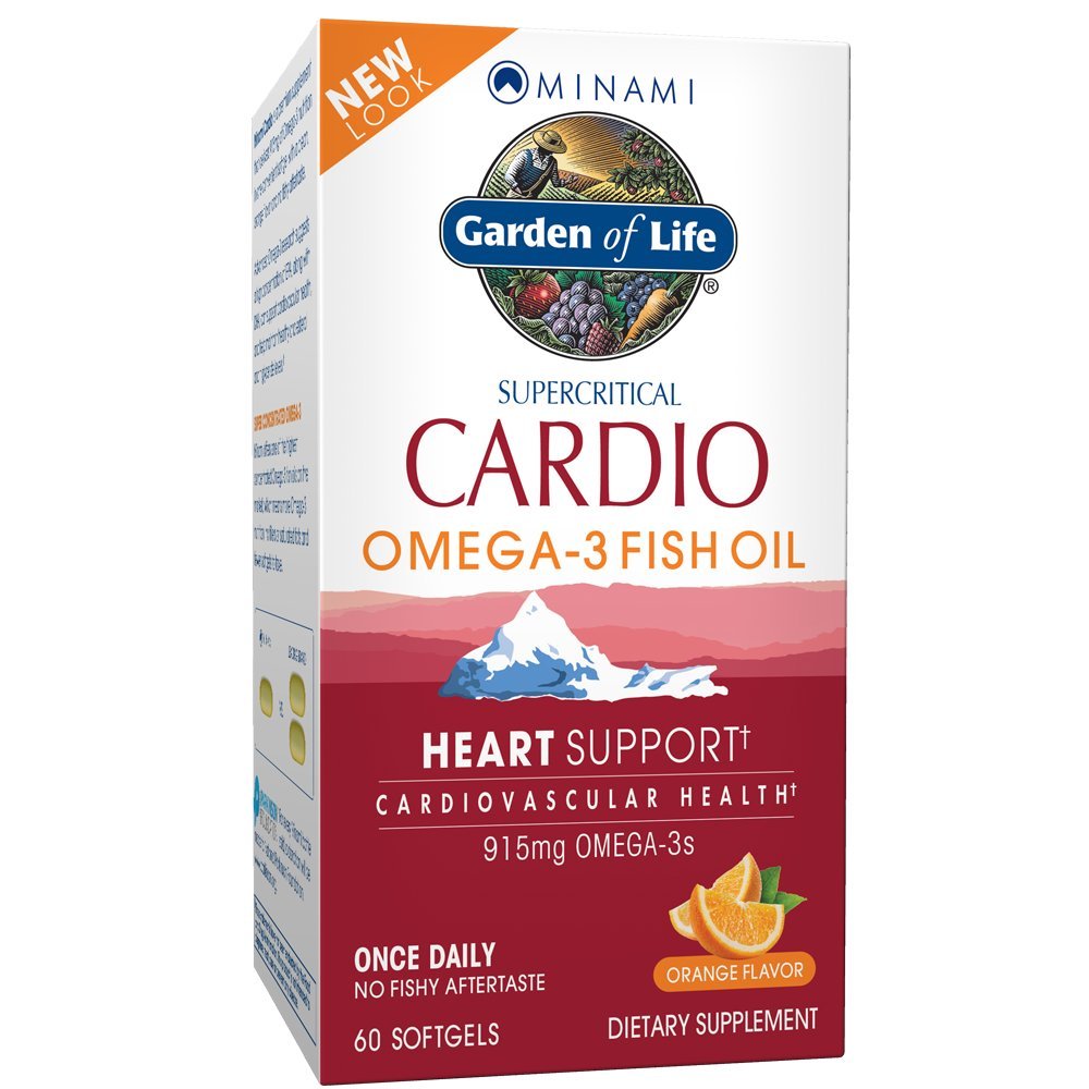 Have of Life Fish Oil Omega 3 - Cardio Fish Oil Supplement for Heart Health, 915mg Omega 3 Fedtsyrer EPA & DHA - Orange Flavor, To måneder Tilgang, Minami Ultimate Supplements, 60 Softgels