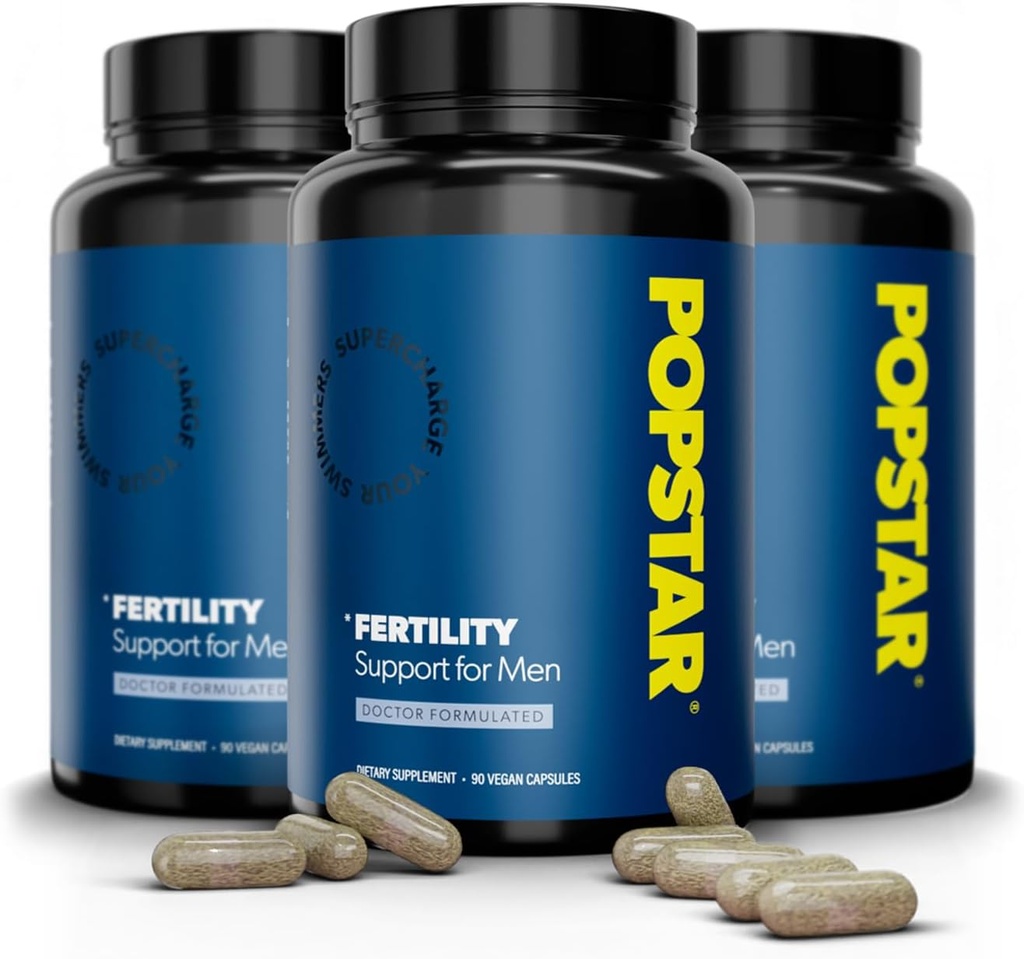 Fertilitet Supplement for mænd - Læge Formuleret - Made in the USA - Mænds prænatale vitaminer - Mand Fertilitet Kosttilskud - Booster - Count & Motilitet Activator - 90 Vegan Kapsler (3 måneders Tilgang)