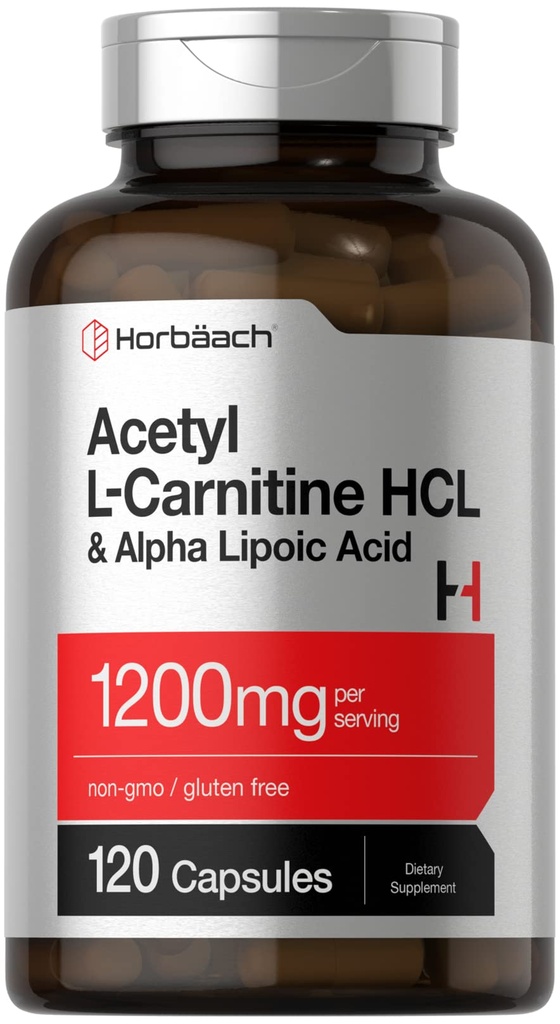 Horbäach Acetyl L Carnitin HCL & Alpha Lipoic Acid 1200mg