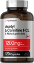 Horbäach Acetyl L Carnitin HCL & Alpha Lipoic Acid 1200mg