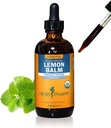 Herb Pharm Certified Organic Lemon Balm Liquid Extract til Calming Nervesystemet Support, Alkoholfri Glycerit, 4 Ounce
