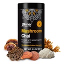 Inner Elevate Superfood Mushroom Chai - Ultimate Coffee Alternative - Adaptogenic Mushroom Tea Drink with Lion's Mane, Cordyceps, Chaga, Reishi, Turkey Tail (35 Servings)