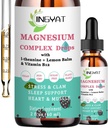 5-in-1 Magnesiumdråber - 1000 mg Magnesiumglycinat, L- Threonat, Citrat, Taurat, Malat og L- theanin - Høj Absorption Magnesiumvæske
