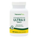 NaturesPlus Ultra II Daily - 60 tabletter - Multivitamin med hele fødevarer til samlet velvære - Understøtter energi og immunforsvar - Vedvarende udgivelse - 60 Servering