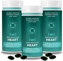 Iwi Life Heart Omega-3, 180 Softgels (90 Servere), Vegan Plant- baserede Alger Omega Fedtsyrer + EPA, Heart Health Support Kosttilskud, Krill & Fish Oil Alternative, Ingen Fishy Eftersmag