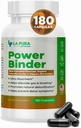 LaPura Power Binder Blend - Detox & Rengøring med aktiveret Charcoal, Organic Chlorella Powder & Slippery Elm Extract - Hjælper Allevate Gas & Bloating - fremmer naturlig afgiftning - 180 kapsler
