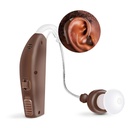 MSA 30X Bag Ear Sound Amplifier, Forstærker lyd med 30 gange, Letvægt, Næsten Usynlig, Komfortabel, justerbar Volume, hurtig opladning, Brown, 1kt