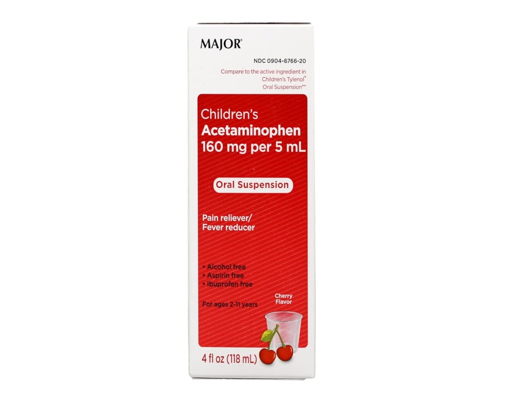 Større børns Acetaminophen Cherry 4 Ounce