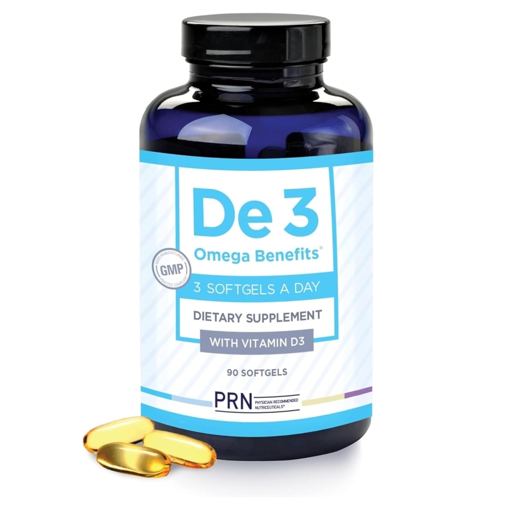 De3 Dry Eye Ultra Pure rTG Omega 3 - Støtte til tørre øjne - 2400 mg EPA & DHA - Ny & forbedret-Burpless-3 per dag servering, 1- måneders forsyning