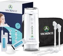 Nasal kunstvanding System til Sinus Relief - Portable Cordless Electric Neti Pot Næse Cleaner - Sinus Flush Kit til voksne & Børn, Home & Rejser med 4 Rinse Modes, 4 dyser, 40 salt pakker