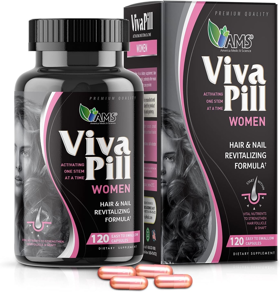 America Medic & Science VivaPill til kvinder (120 kapsler) Vitaminer for hår, hud og nakker