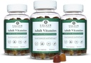 Salaam Nutritionals - Voksne Multivitaminer, Vitamin Gummies til kvinder og mænd, Multivitaminer til voksne med 11 essentielle vitaminer og mineraler, 90 Greve, 3 pakker