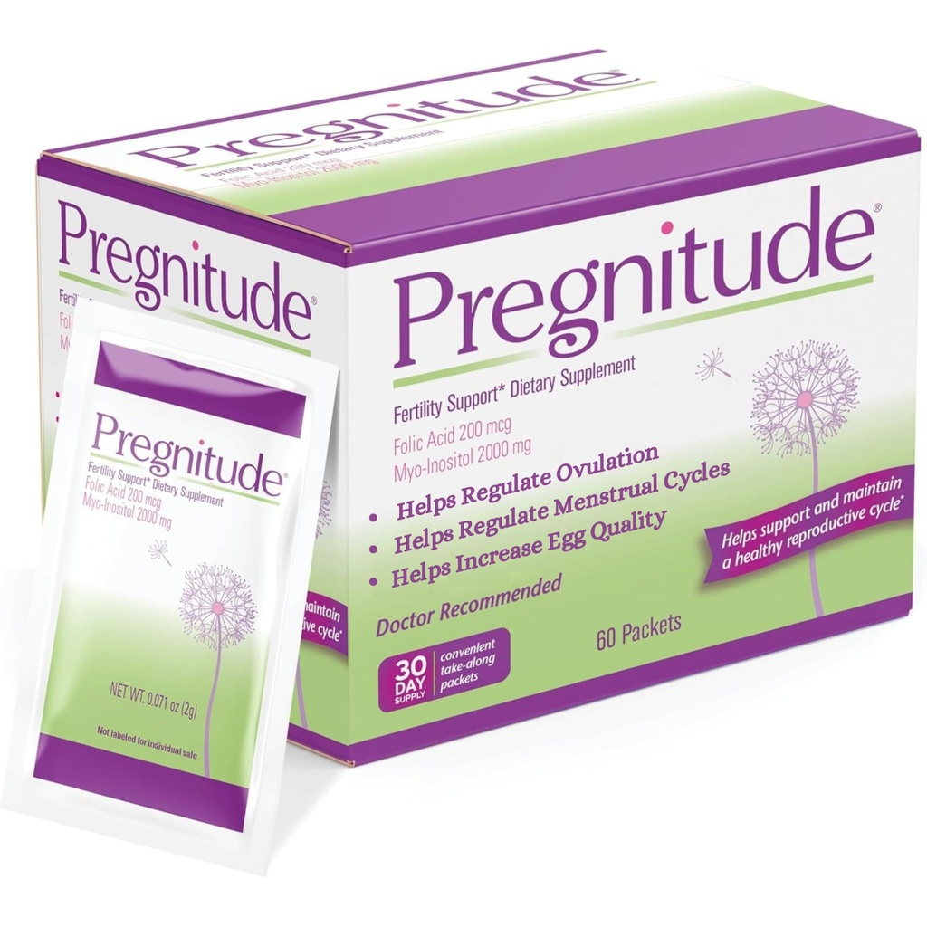 Gravide Reproduktiv Fertilitet Support - Hjælper med at fremme regelmæssig ægløsning - menstruationscykler, og øge kvaliteten af æg - 30 dages levering 60 Pakker