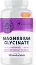 Vimergy Magnesium Glycinate - Stress Support - Chelated for at undgå ummy upset * - fremmer hjerte sundhed og energi * - Kosher, Vegan Gluten- Free - 300 Caps