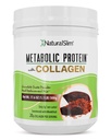 Metabolisk proteinpulver med collagen, Whey Protein Powder Shake, Hydrolyzed Collagen med L- Glutamin til metabolisk støtte, fordøjelse, hud, joints & muskel, lav Carb Meal udskiftning, 17.06 oz