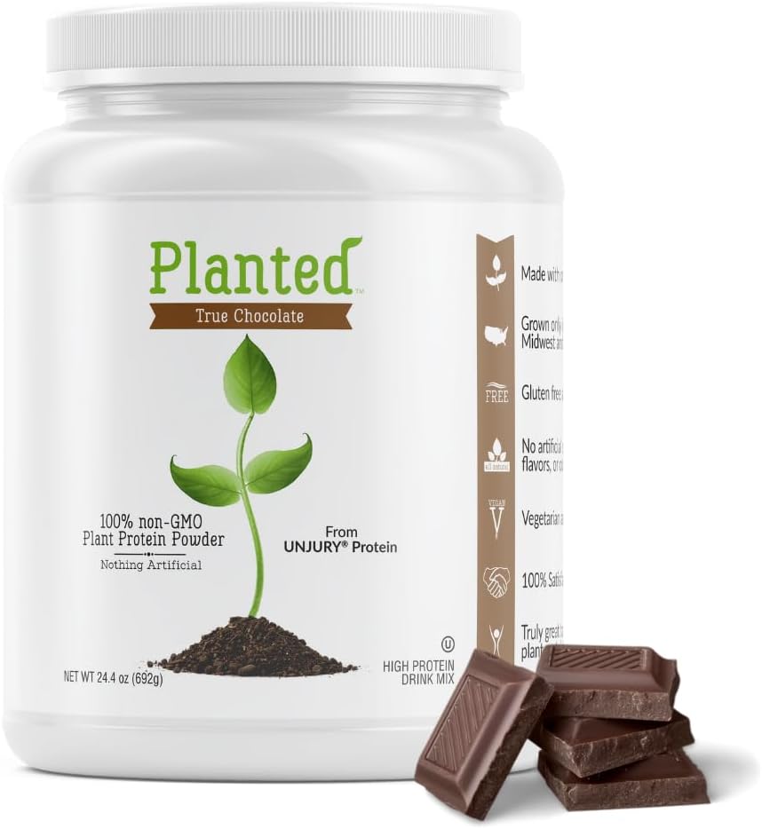Ujury Plantet Vegansk Protein Powder 124; 20g Chokolade Pea Protein Powder 124; Low Sugar and Plant Based