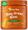 Zesess Paws Stay Green Bites for Hunde - Græs Burn Soft Chews for Plæne Spots Årsag af hund Urin - med Cranberry til Urinære Tract & Bregen - Oksekød - 90 Greve