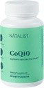 NATALIST CoQ10 Ubiquinone 120 mg daglig fertilitet Vitamin Kraftig antioxidant Defense & Cellular Energy Support Supplement - Høj Absorption for kvinder & mænd Vegan, non- GMO - 60 flydende kapsler
