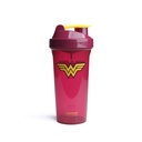Smartshake Lite Justice League Protein Shaker Flaske 800ml - DC Comics Vandflaske, Bladsikker BPA Free Gym Ryster Flaske til Protein Shakes og Protein Powder - Wonder Women Logo