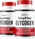 NutraRize (2 Pack) Easy Flow Glycogen, EasyFlow Glycogen Support Capsules, Easy Flow Glyco Optimizer, Officiel EasyFlow Glyco Optimizer Caps, Easy Flow Detox Rense, Easy Flow Glycol (120 Kapsler)