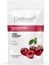 Celebrate Vitamin Bariatric Multivitamin Soft Chews - Essential Vitamin & Minerals, Sugar & Gluten Free - Gastric Bypass & Sleeve Gastrectomy Supplement - Cherry (60ct)