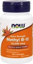 Now Foods Methyl B- 12 10000 mcg, 60 Lozenges (pakke med 2)