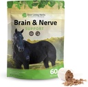 Sølv Lining urter Brain & Nerve Support for Heste - Horse Kosttilskud til Fokus, Mental Sundhed & Brain Support - Indeholder urtebind af Ginkgo, Gotu Kola, & Mere - 1 LB 60- Day Supply