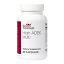Bariatric Advantage High ADEK Multi - for Bariatric Kirurgi Patienter - Multivitamin med vitaminer A, D, E, K & Trace Minerals - 100% + DV af ADEK - 60 kapsler