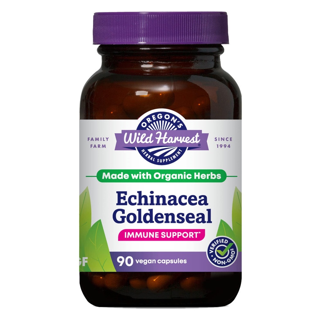 Oregon 's Wild Harvest Echinacea Goldenseal Organic Capsules