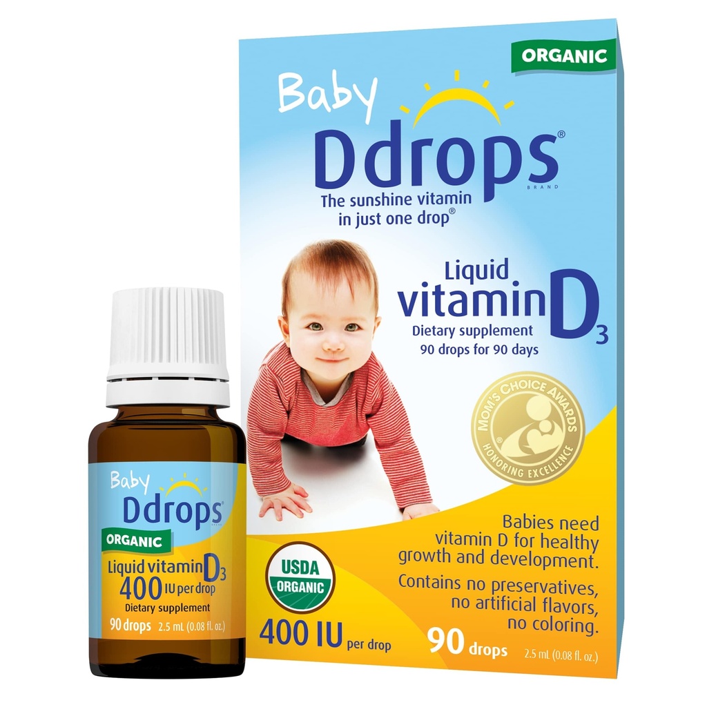 Ddrops Baby 400 IE dråber, pakning med 2 stk.