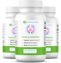 Ben 's Natural Health Mind & Memory Supplement, Nootrop Brain Support med Rhodiola, Green Tea, Cloves & Quercetin, 90 Kapsler, 3 Pack