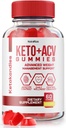 NutraRize KetoKandies Keto+ACV Gummies for Weight Loss, Maximum Strength Supplement, Gomitas Reviews (60 Gummies)