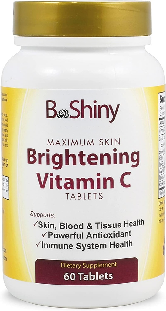 C-vitamin Complex 1000 mg tabletter til hudens belysning Brightening Antioxidant med Rose HIPS og Bioflavinoider immunstøtte supplement sund aldring Bygger energi og generelt velvære