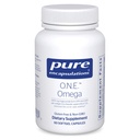 Ren indkapsling O.N.E. Omega - Fish Oil Supplement for Heart Health, Joints, Hud, Øjne og Cognition * - Fish Oil Koncentrat med EPA og DHA - 60 Softgel kapsler
