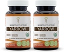 Yarrow 2x60 Kapsler, Lavet med Vegetabilske Kapsler og USDA Organic Achillea millefolium Lindrer Kroppen / Stress Relief (2x60 Kapsler)