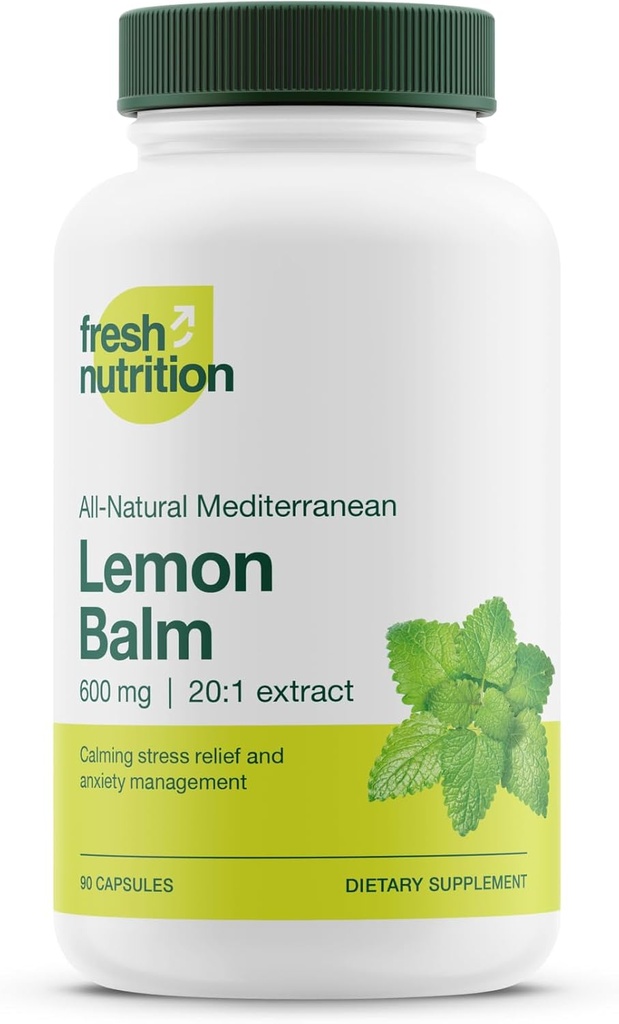 Frisk ernæring Lemon Balm Extract kapsler.
