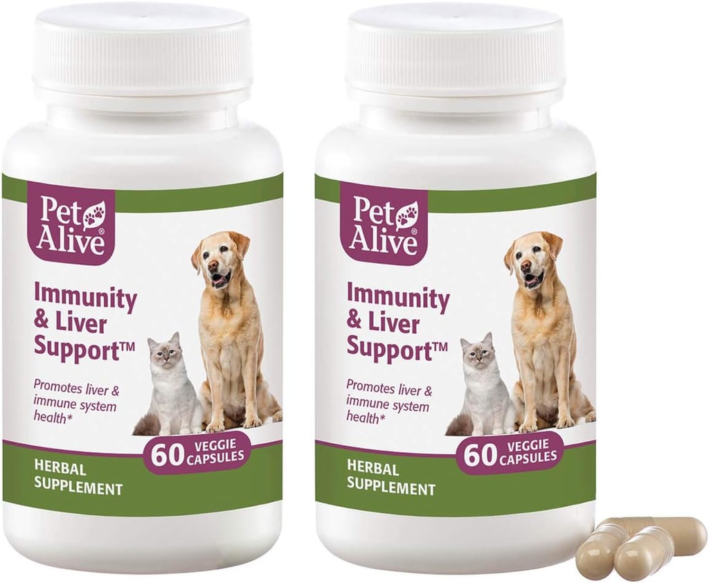 PetAlive Immunitet og leverstøtte Veggie Cap 2 pakke