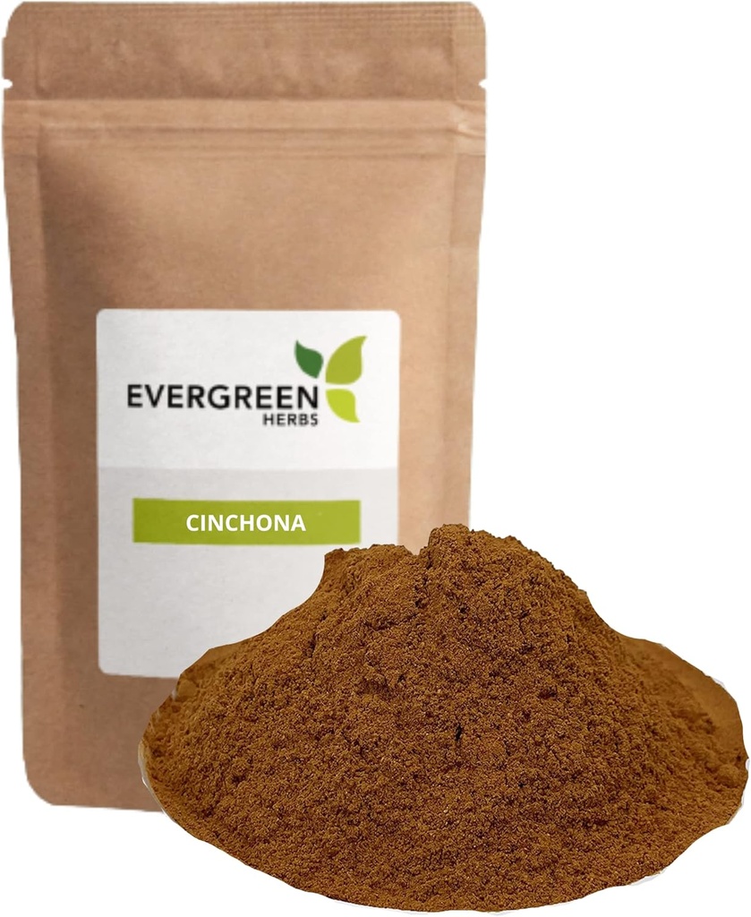 Evergreen Herbs Cinchona (Powder 8 oz) - Resealable Stand Up Pouch to Ensure Freshness!