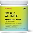 Sparkle Wellness VERISOL Bioactive Hydrolyzed Collagen Peptider Mex124; Collagen Powder med C-vitamin & Hyaluronsyre til hår, hud, og nail sundhed Mex124; Skin Boost Plus (Acai Lemonade) [30- Serves]