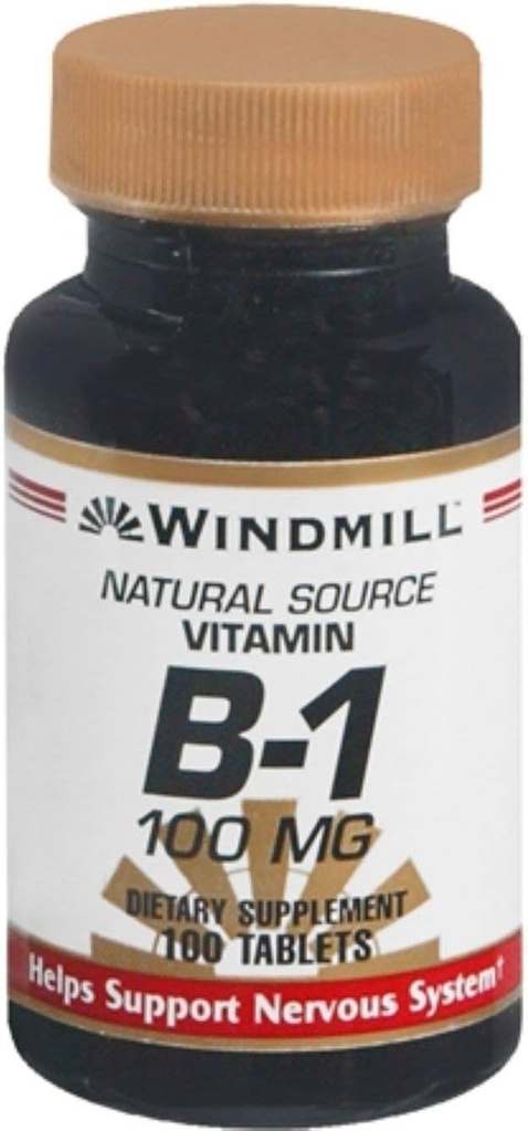 Windmill Vitamin B-1 100 mg tabletter 100 tabletter (pakning med 10)